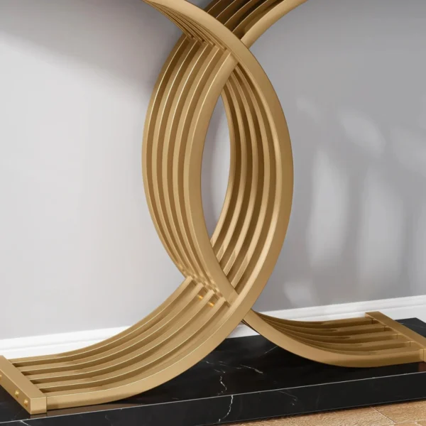 Elegant skänk, sidobord eller avlastningsbord med unik metallram - 100 cm längd - Bild 11
