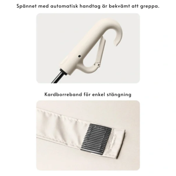 Vindtåligt paraply Borås - Diameter 105 cm - med automatiskt lås och handtag - Bild 26