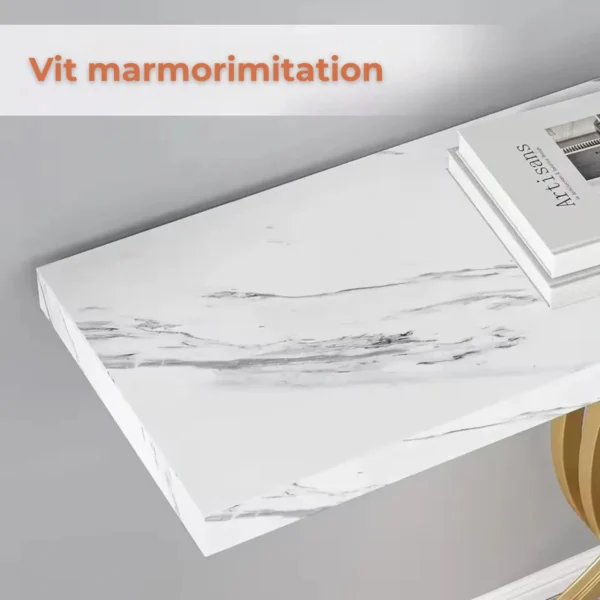 Elegant skänk, sidobord eller avlastningsbord med unik metallram - 100 cm längd - Bild 19