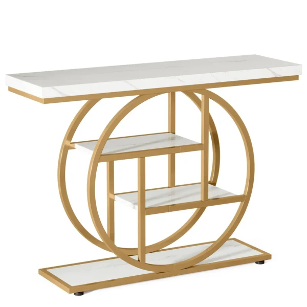 Unikt 4-plans Konsolbord, Skänk, Avlastningsbord i Industriell stil - 105 cm längd - Bild 14