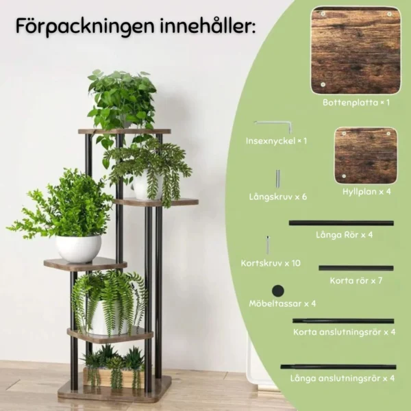Hylla/Växthylla/Piedestal - 5 eller 6 plan - Bild 8