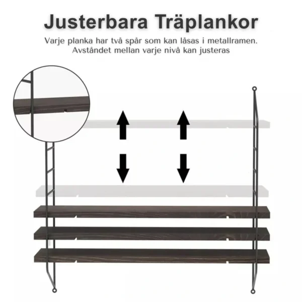 3-plans Vägghylla - Bild 13