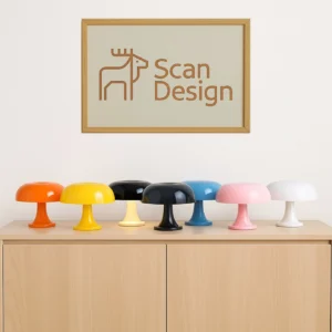 Bordslampa Karl Johan - Stilfull Retro Mushroom Lampa