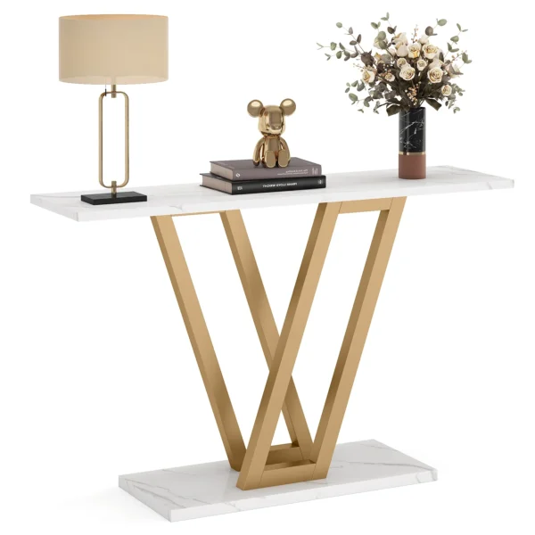 Modern skänk, sidobord eller avlastningsbord med unik metallram - 110 cm längd - Bild 17