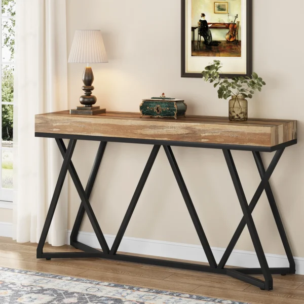 Skänk, sidobord eller avlastningsbord med unik metallram - 140 cm längd