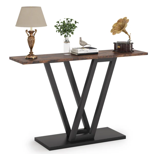 Modern skänk, sidobord eller avlastningsbord med unik metallram - 110 cm längd - Bild 15