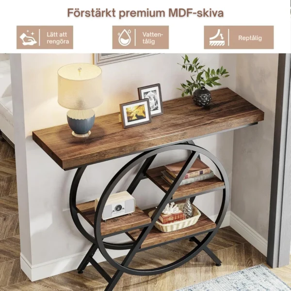 Unik skänk, sidobord eller avlastningsbord i industriell stil - 100 cm längd - Bild 4