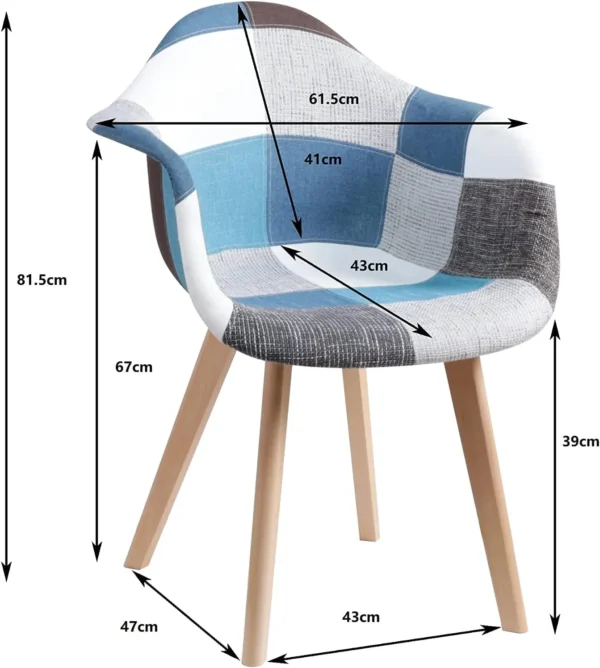 Stol Johanna 2-pack - Skandinavisk Design - Bild 15