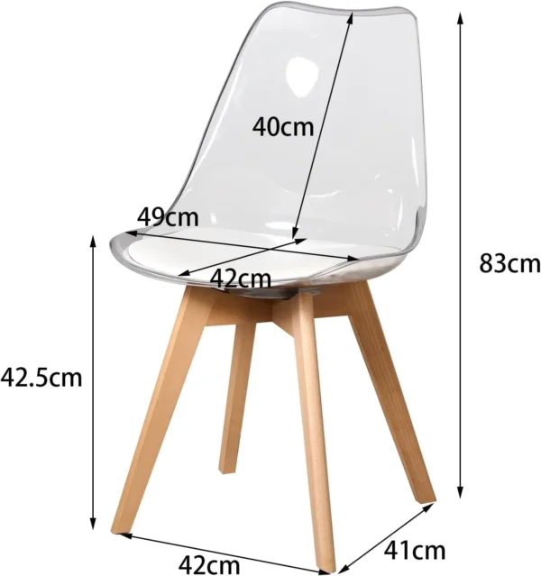 Stol Jessica 4-pack – Skandinavisk Design - Bild 23