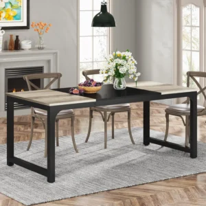 Elegant Matsalsbord - Industriell stil - 180 cm längd