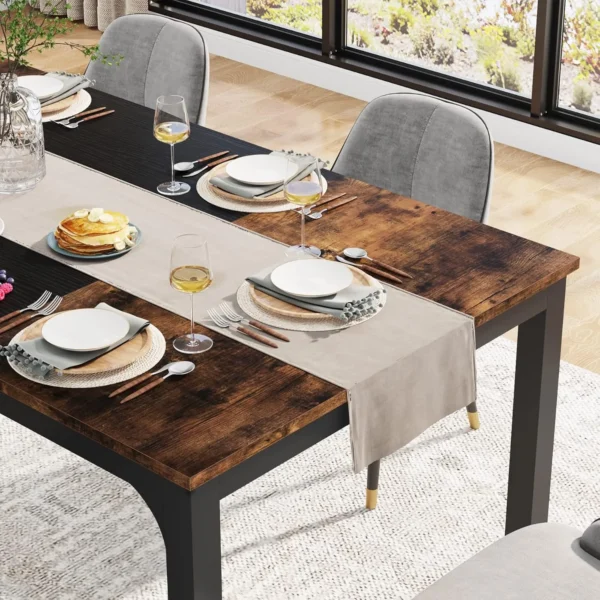 Elegant Matsalsbord - Industriell stil - 160 eller 180 cm längd - Bild 9