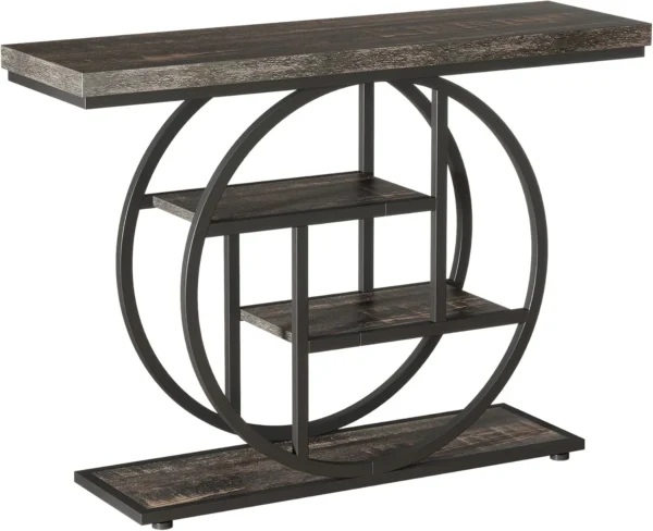Unikt 4-plans Konsolbord, Skänk, Avlastningsbord i Industriell stil - 105 cm längd - Bild 8
