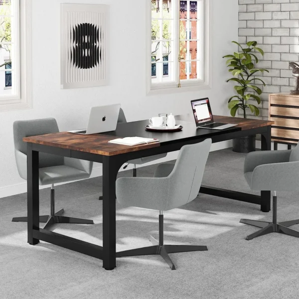 Elegant Matsalsbord - Industriell stil - 160 eller 180 cm längd - Bild 12