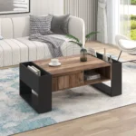 Robust Soffbord - Industriell stil - 111 cm längd