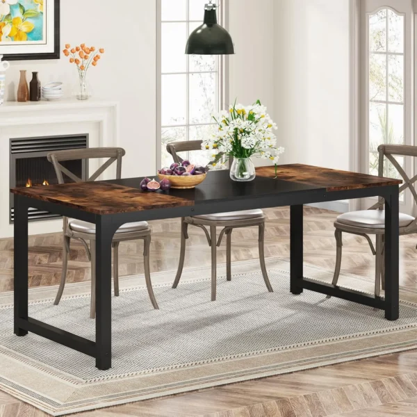 Elegant Matsalsbord - Industriell stil - 160 eller 180 cm längd - Bild 7