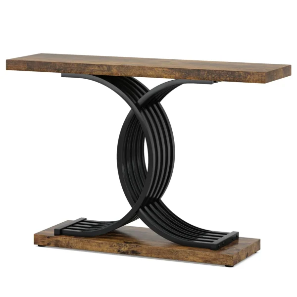 Elegant skänk, sidobord eller avlastningsbord med unik metallram - 100 cm längd - Bild 20