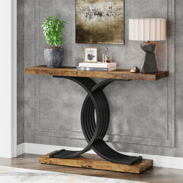 Elegant skänk, sidobord eller avlastningsbord med unik metallram - 100 cm längd