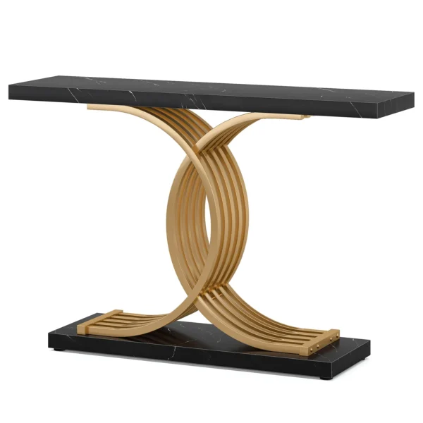 Elegant skänk, sidobord eller avlastningsbord med unik metallram - 100 cm längd - Bild 22