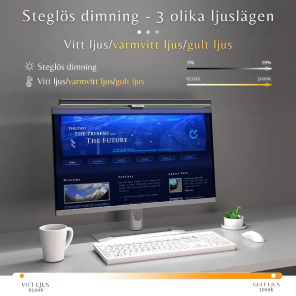 LED-belysning för bildskärm/Skärmlampa -  50 cm - Bild 10