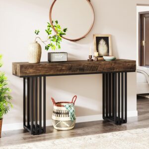 Modernt Konsolbord, Sidobord eller Avlastningsbord med Elegant Metallram – 140 cm längd