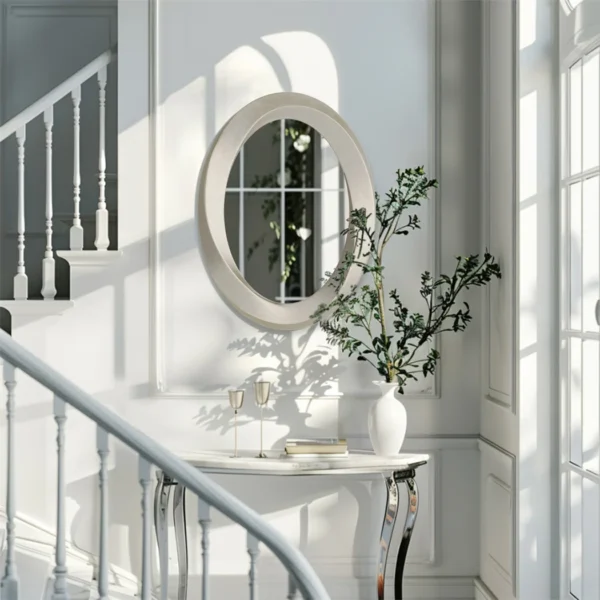 Antik Oval Spegel – Elegant Barock Väggdekoration - 60x80 cm - Bild 5