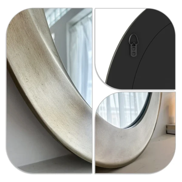 Antik Oval Spegel – Elegant Barock Väggdekoration - 60x80 cm - Bild 9