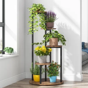 Rund Hylla/Växthylla/Piedestal - Höjd 104 cm