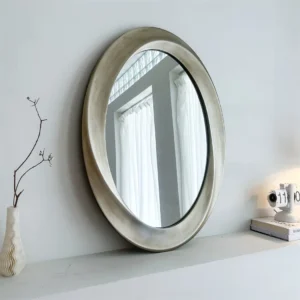 Antik Oval Spegel – Elegant Barock Väggdekoration - 60x80 cm