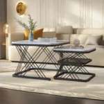 Unikt 2-i-1 Soffbord/Sidobord – 60 och 45 cm