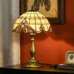 Klassisk Barock Retro Bordslampa i Tiffany-stil - Ø30x48 cm