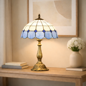 Klassisk Barock Retro Bordslampa i Tiffany-stil – Ø31×48 cm