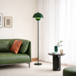 Skålformad Golvlampa i Retrodesign - 155cm