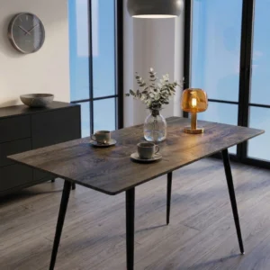 Elegant Utdragbart Matbord 120–160 cm – Köksbord för 6–8 Personer i Industriell Stil