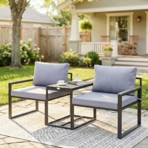 Modulärt 3-Delat Bistroset för Balkong och Uteplats – Flexibel Design - 163 cm