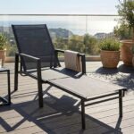 Hopfällbar Solstol med Smart 2-i-1-Design och Utdragbart Fotstöd – Justerbart Ryggstöd i 5 Lägen - För Trädgård & Balkong