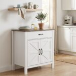 Tidlös Skänk i Rustik Design med X-dörrar och Låda