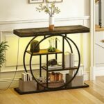 Unikt Konsolbord med Integrerad RGB LED Belysning – Industriell Design - 100 cm